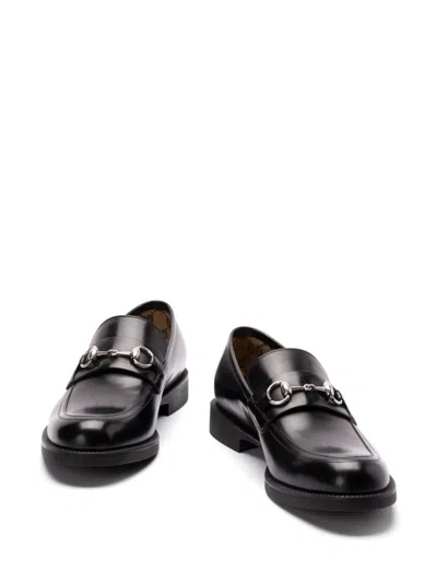 Gucci Men Moccasin With Clamp In Black
