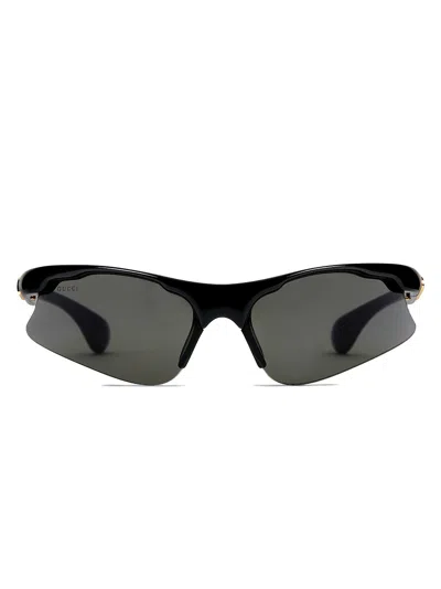 Gucci Mask-shaped Sunglasses In Black