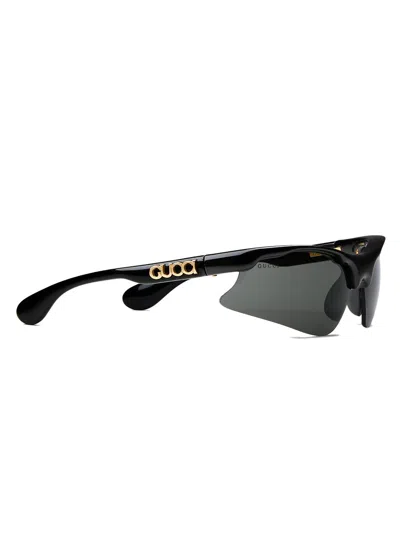Gucci Mask-shaped Sunglasses In Black
