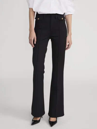 Frame The Modernist High Waist Wide Leg Pants In Black