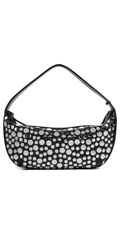 Staud Nappa Leather Shoulder Bag Rivets Design
