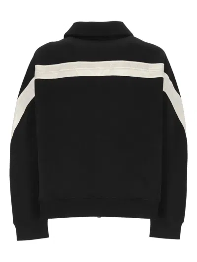 Givenchy Mens Black Open Seam Contrast Zip-through Cotton-jersey Track Jacket In Multi