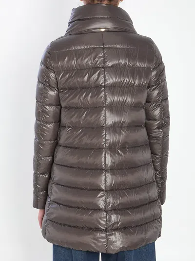 Herno Amelia Light Puffer Jacket In Gray