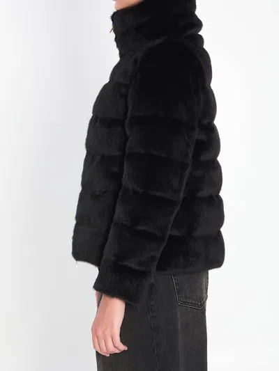 Herno Black Polyester Jacket In Black