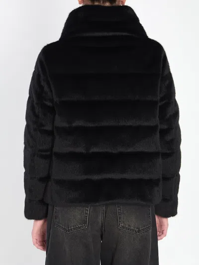 Herno Black Polyester Jacket In Black