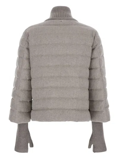 Herno Powder Polyamide Jackets In Gray
