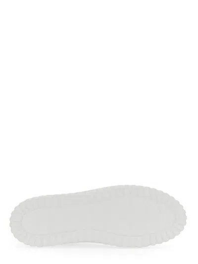 Hogan Low-top H-stripes Leather Sneakers In White