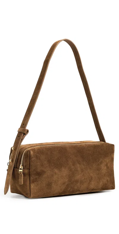 Elleme Trousse Suede Bag Tabacco In Brown