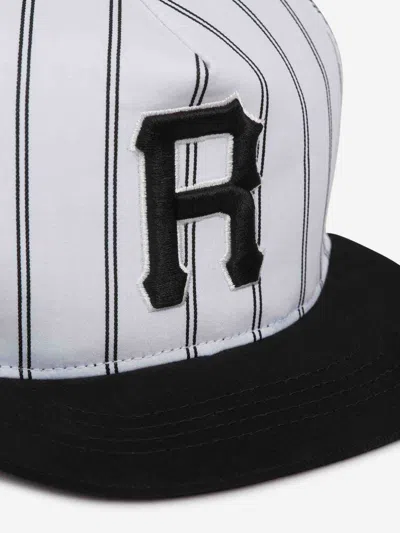 Rhude Pinstripe Baseball Cap In White