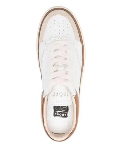 Ghoud Panelled Sneakers In White