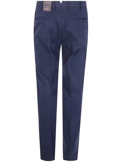 Incotex "chino Slim Fit" Trousers In Blue