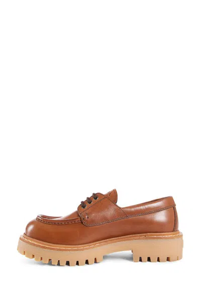 Prada Flats In Brown