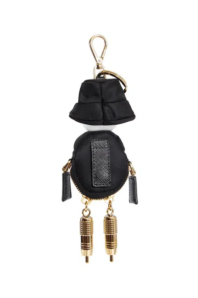 Prada Keychains In Black