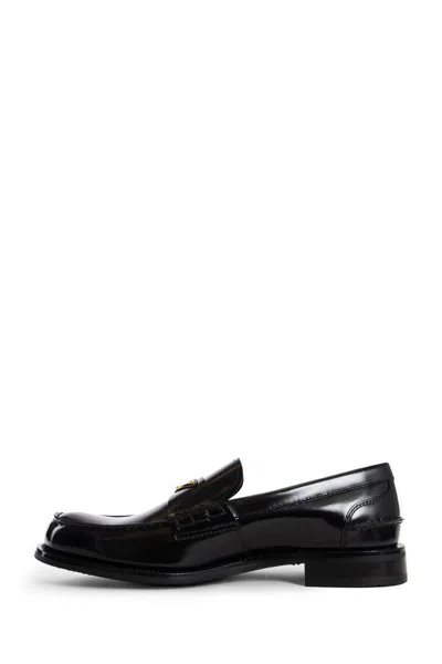 Prada Mocassini Spazzolato In Black