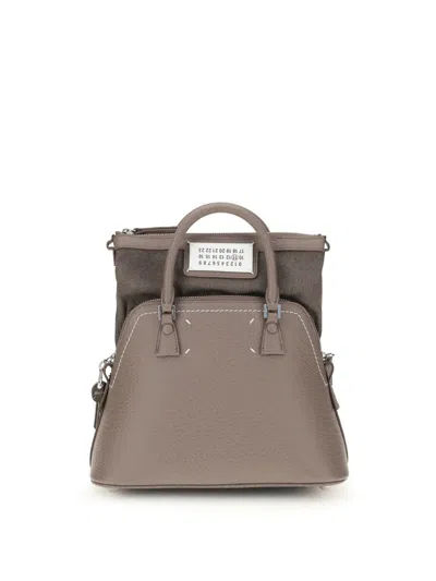 Maison Margiela Graphite Cowhide Bags In Gold