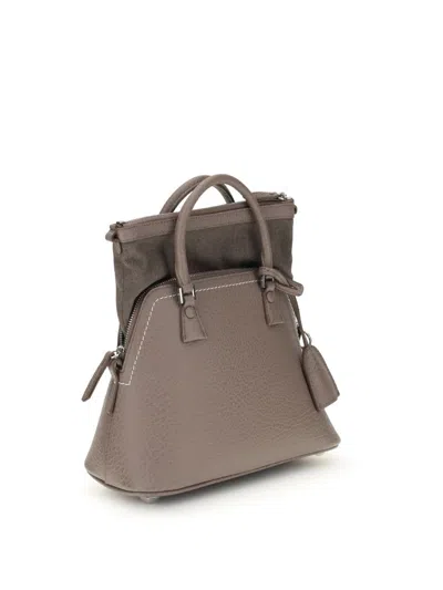 Maison Margiela Graphite Cowhide Bags In Gold