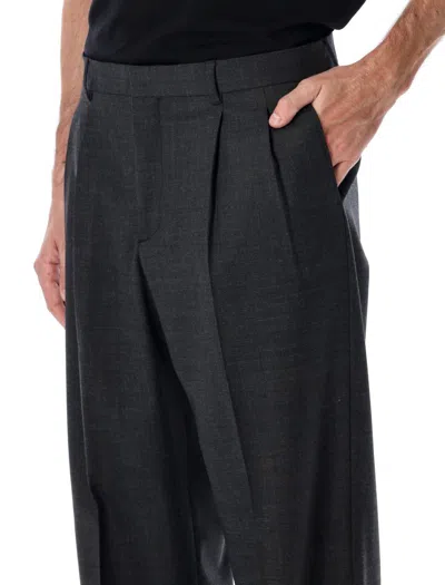 Sunflower Wide-leg Wool Twill Trousers In Grey In Gray