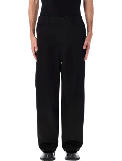 Comme Des Garçons Homme Deux Chino Trousers With Belt Loops And Pockets In Black