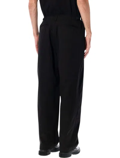 Comme Des Garçons Homme Deux Chino Trousers With Belt Loops And Pockets In Black