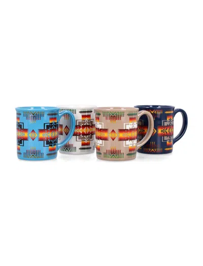 Pendleton 12oz Ceramic Mug Set Of 4 In Multi