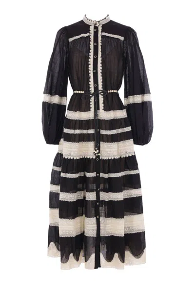 Zimmermann Rhiannon Billow Maxi Dress In Multi