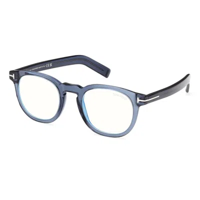 Tom Ford Full-rimmed Plano Lenses In Blue
