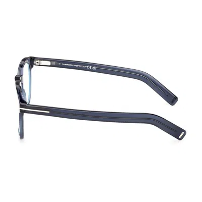 Tom Ford Full-rimmed Plano Lenses In Blue