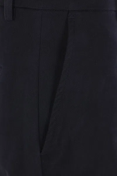 Eleventy Pleated Zipper Casual Pants In Black