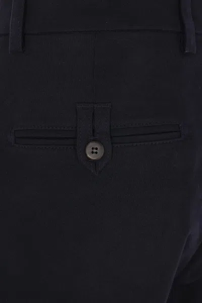 Eleventy Pleated Zipper Casual Pants In Black