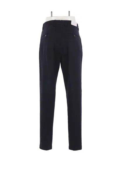 Eleventy Pleated Zipper Casual Pants In Black