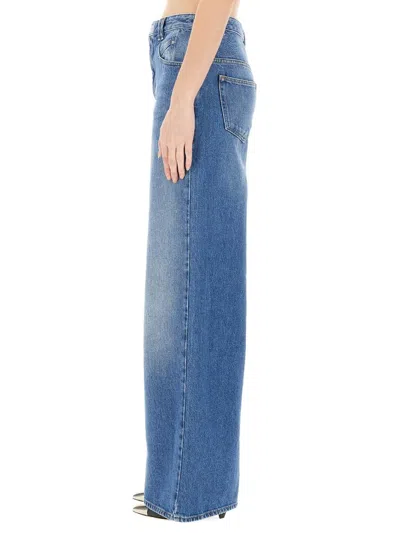 Isabel Marant Lemony High-rise Wide-leg Jeans In Blue