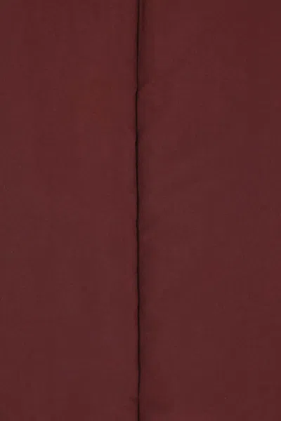 Jil Sander High Neck Hooded Padded Vest In Brown