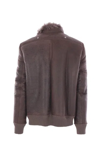 Rick Owens Jackets In Brown