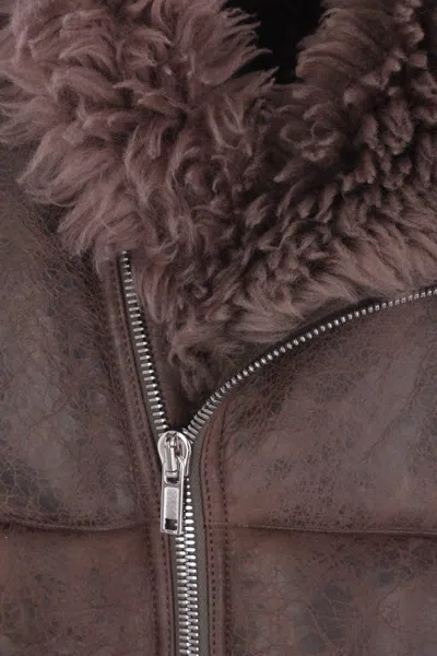Rick Owens Jackets In Brown