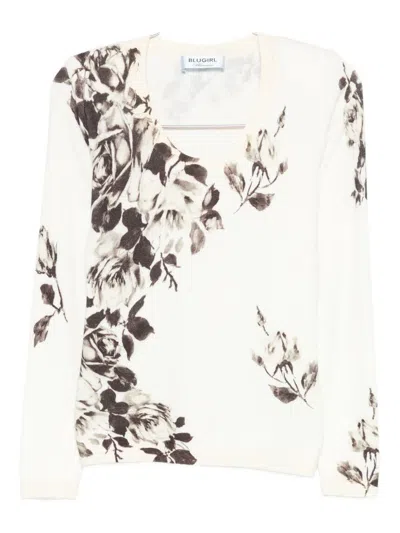 Blumarine Sweaters In White
