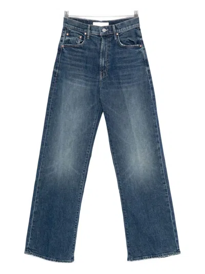 Mother Washed Blue Jeans The Kick It In Blue