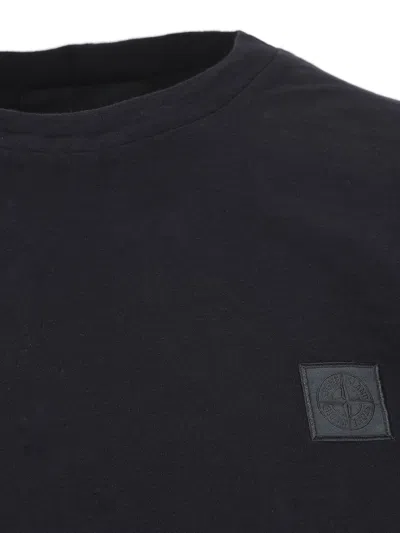 Stone Island T-shirt And Polo Shirt In Blue