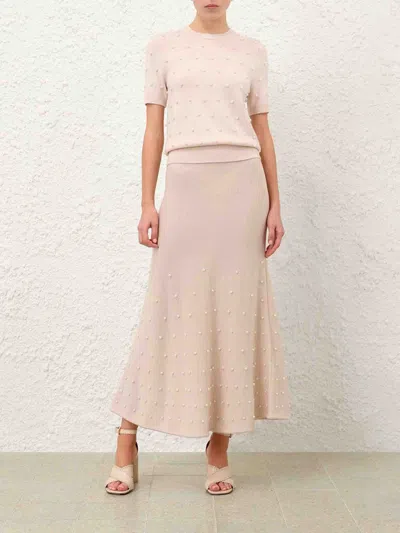 Zimmermann Knit Bead Jersey In Neutral
