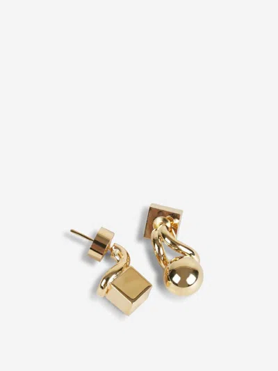 Jacquemus Les Puces Nodo Earrings In Gold