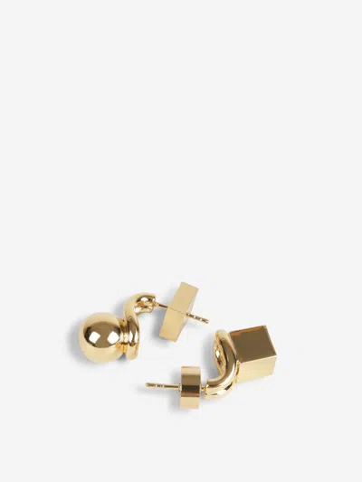 Jacquemus Les Puces Nodo Earrings In Gold