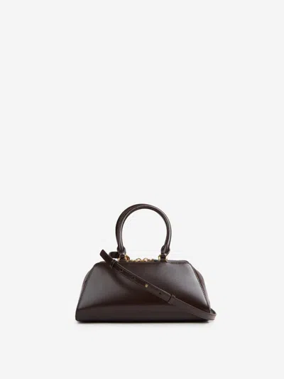 Givenchy Mini Antigona East-west Bag In Box Leather In Brown
