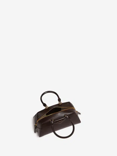 Givenchy Mini Antigona East-west Bag In Box Leather In Brown