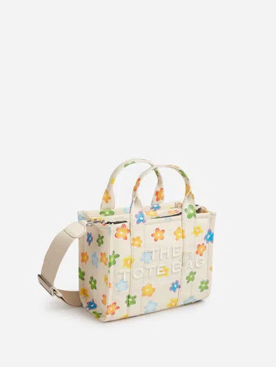 Marc Jacobs The Wild Daisy Canvas Small Tote Bag In Multi