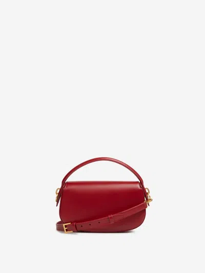 Saint Laurent Voltaire Tassels Bag In Red