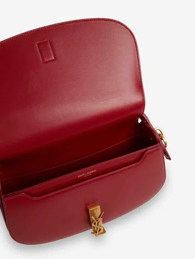Saint Laurent Voltaire Tassels Bag In Red