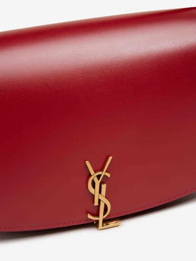 Saint Laurent Voltaire Tassels Bag In Red