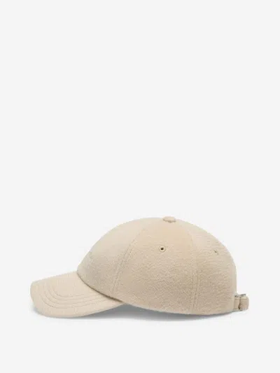 Jacquemus La Casquette Cachemiro Logo-embroidered Wool Cap In Neutral