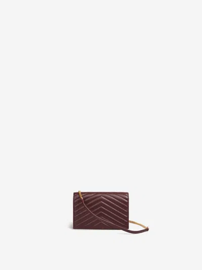 Saint Laurent Cassandre Chain Bag In Red
