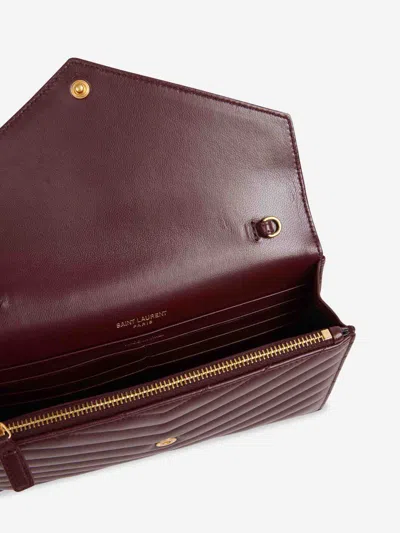 Saint Laurent Cassandre Chain Bag In Red
