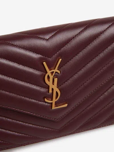Saint Laurent Cassandre Chain Bag In Red
